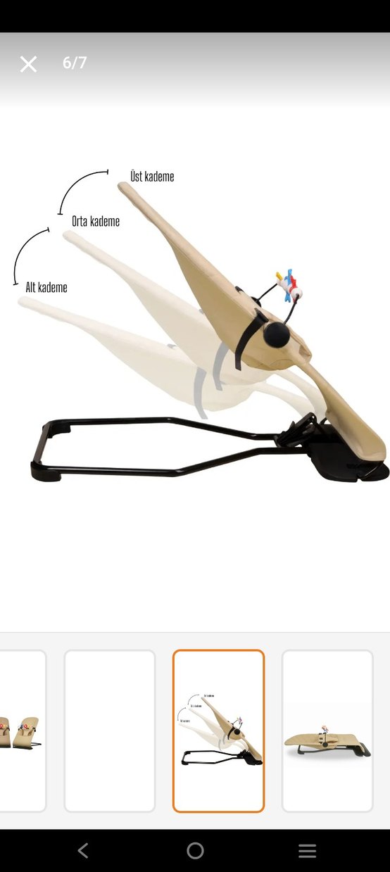 Kamel Renkli Çocuk Sandalyesi - Görsel 3