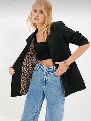 36 Beden siyah Renk Siyah Blazer Ceket
