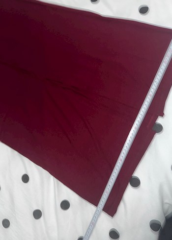 Stradivarius Etiketli Bordo Uzun Etek - Görsel 14