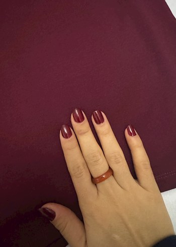 Stradivarius Etiketli Bordo Uzun Etek - Görsel 4