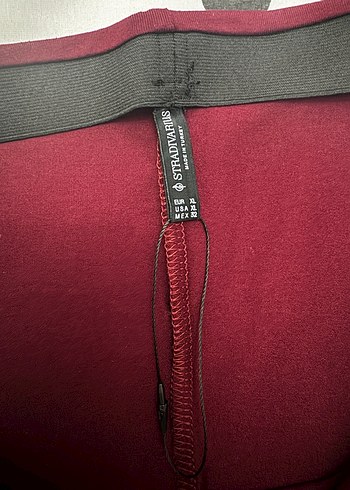 Stradivarius Etiketli Bordo Uzun Etek - Görsel 5