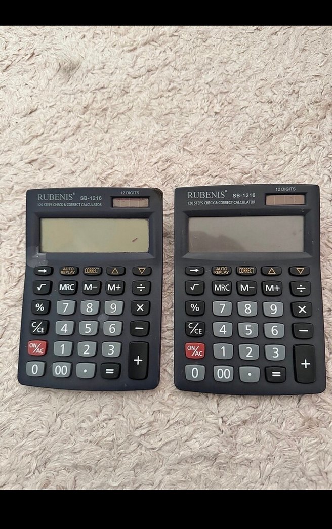 Rubenis SB-1216 Siyah Hesap Makinesi - Görsel 2