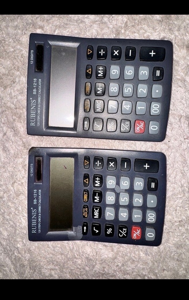 Rubenis SB-1216 Siyah Hesap Makinesi - Görsel 3