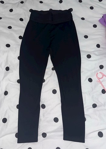 Kadın Siyah Uzun Korse Kemerli Tayt - Görsel 3