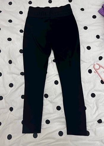 Kadın Siyah Uzun Korse Kemerli Tayt - Görsel 11