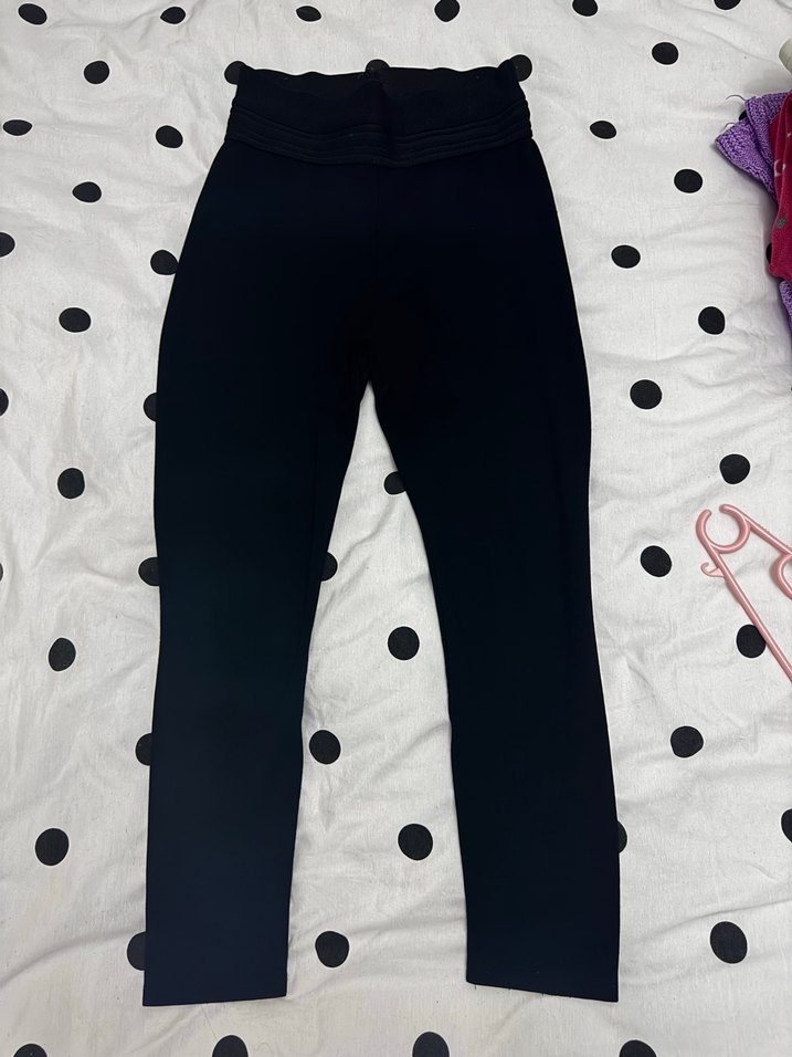 Kadın Siyah Uzun Korse Kemerli Tayt - Görsel 2