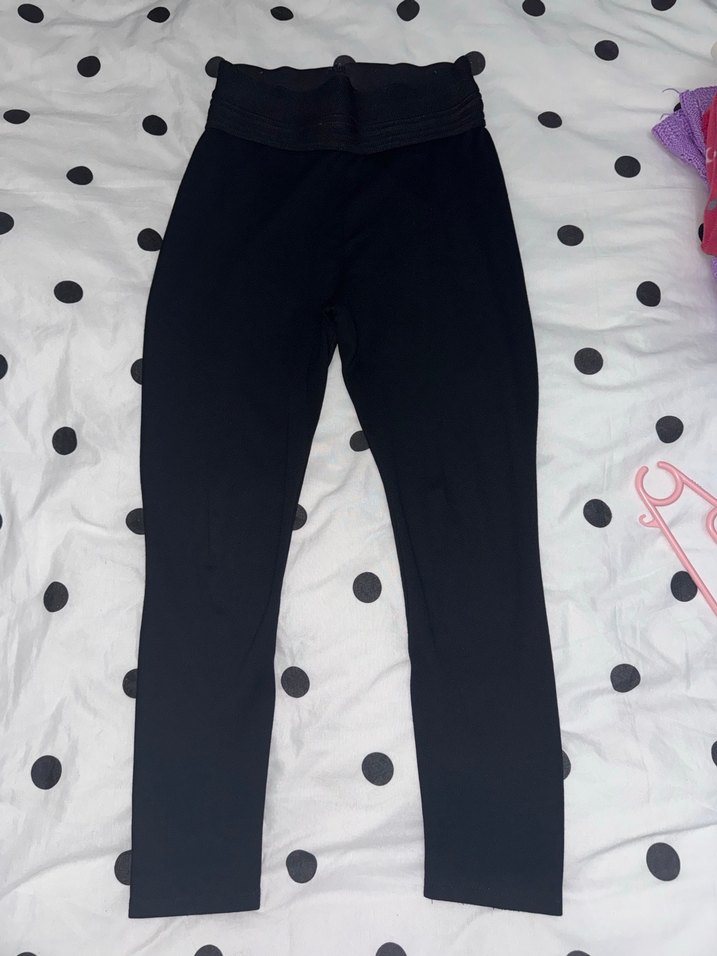 Kadın Siyah Uzun Korse Kemerli Tayt - Görsel 3