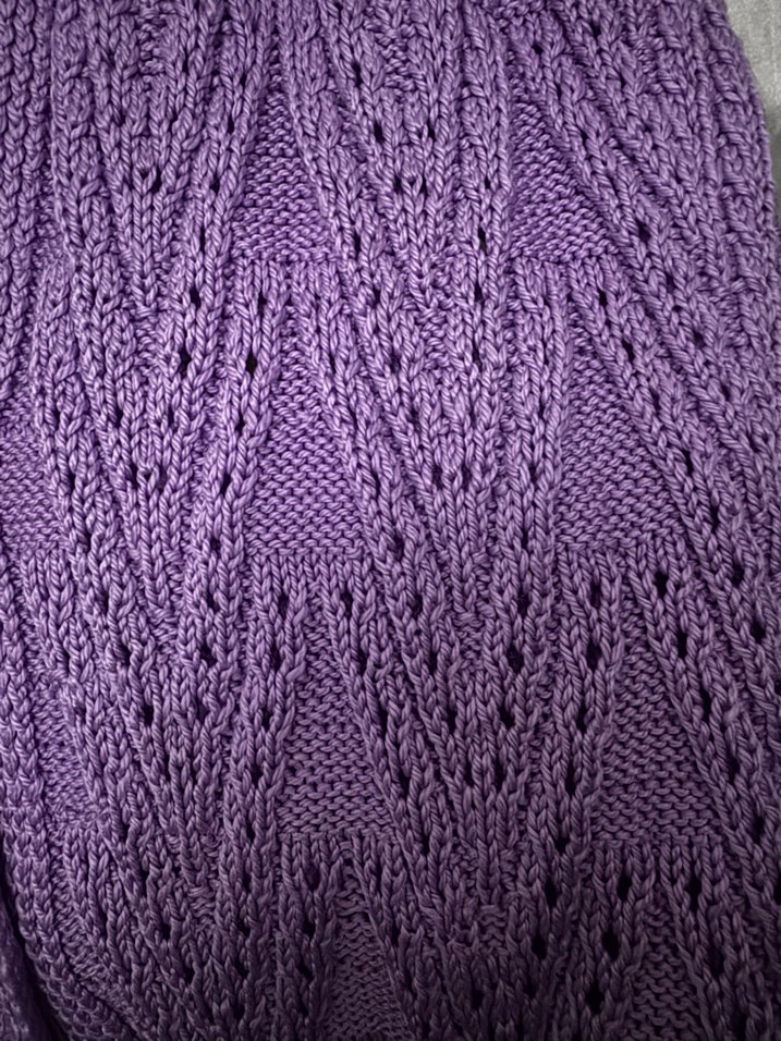 Mor Örgü V Yaka Kadın Yelek - Görsel 5