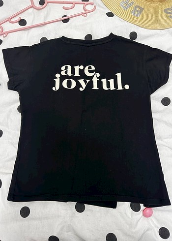 Zara Kız Çocuk Siyah Baskılı Kısa Kollu Tişört - Görsel 9