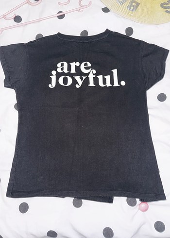 Zara Kız Çocuk Siyah Baskılı Kısa Kollu Tişört - Görsel 10