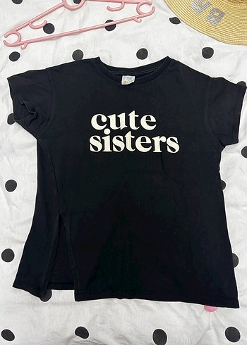 Zara Kız Çocuk Siyah Baskılı Kısa Kollu Tişört - Görsel 2