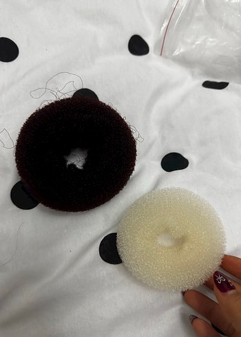 Bordo Yün Kadın Saç Aksesuarı Velcro - Görsel 2