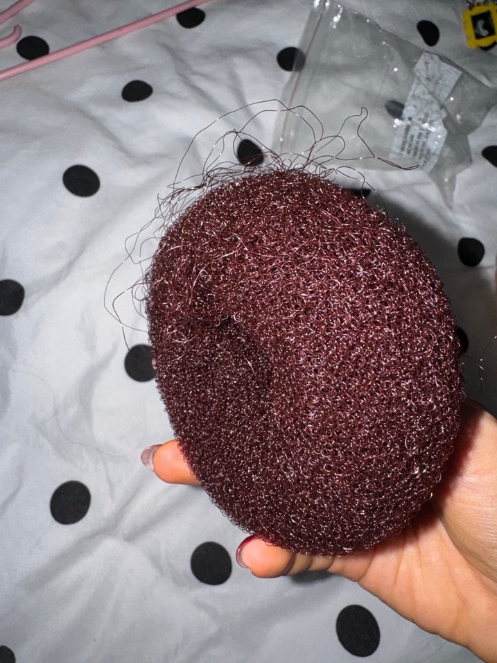 Bordo Yün Kadın Saç Aksesuarı Velcro - Görsel 5