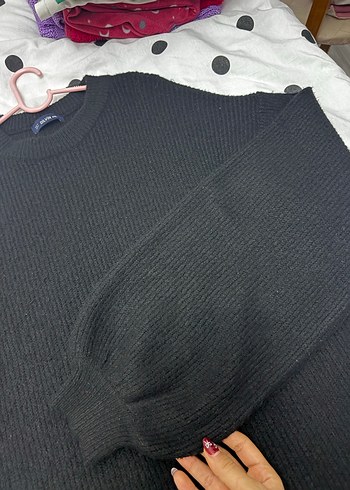 Dilvin Siyah Balon Kollu Salaş Elbise - Görsel 13