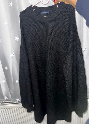 Dilvin Siyah Balon Kollu Salaş Elbise - Görsel 6