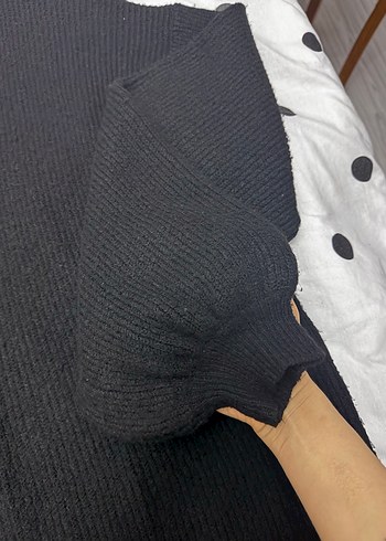 Dilvin Siyah Balon Kollu Salaş Elbise - Görsel 12