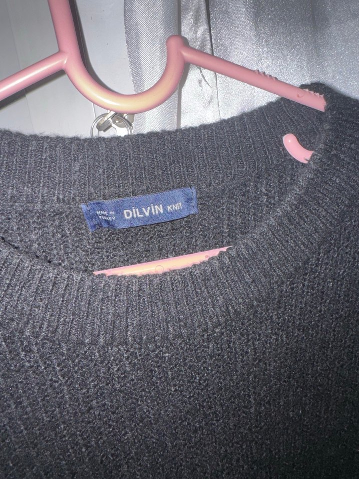 Dilvin Siyah Balon Kollu Salaş Elbise - Görsel 3