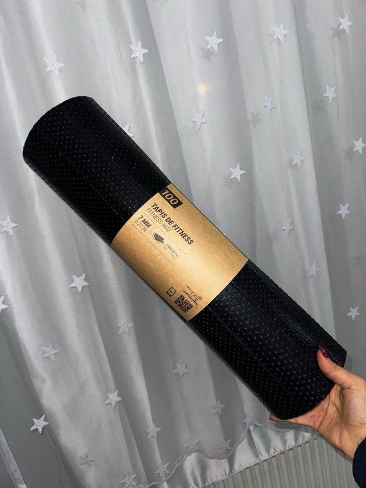 Decathlon Siyah Egzersiz Matı - Görsel 2