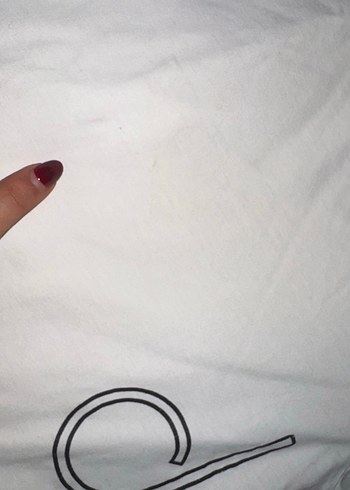 Beyaz Kadın Baskılı Kısa Kollu Tişört - Görsel 6