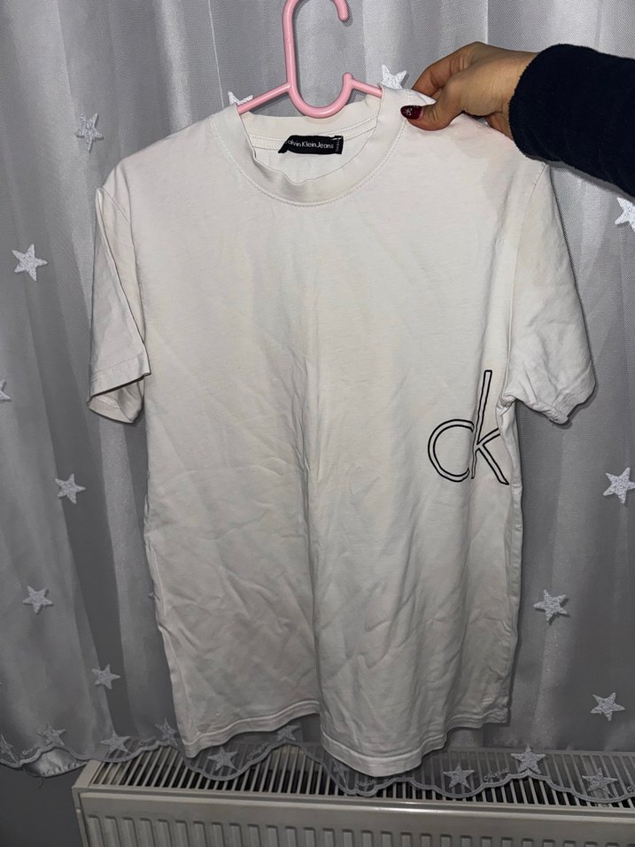 Beyaz Kadın Baskılı Kısa Kollu Tişört - Görsel 2