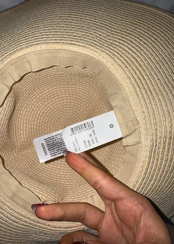 Gümüş Bej Bohem Geniş Kenarlı Kadın Şapka - Görsel 8