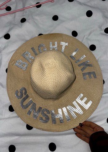 Gümüş Bej Bohem Geniş Kenarlı Kadın Şapka - Görsel 6