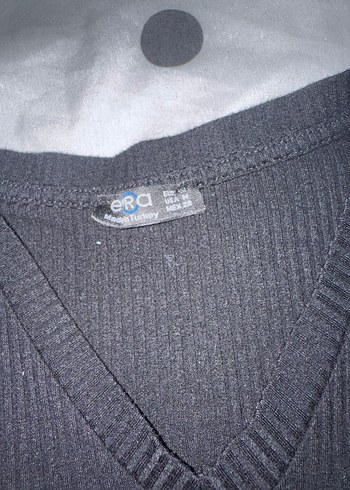 Uzun Kollu Siyah V Yaka Kadın Triko - Görsel 9