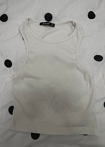 Kadın Beyaz Yüksek Yakalı Atlet - Görsel 3