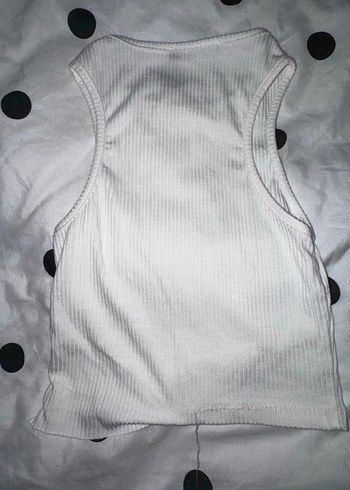 Kadın Beyaz Yüksek Yakalı Atlet - Görsel 7