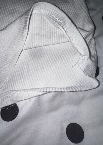 Kadın Beyaz Yüksek Yakalı Atlet - Görsel 5