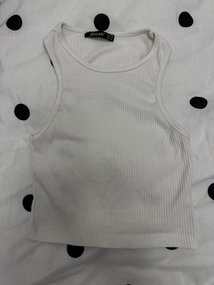 Kadın Beyaz Yüksek Yakalı Atlet - Görsel 2