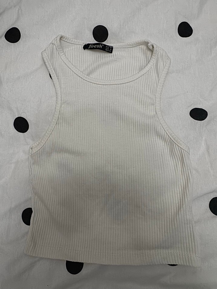 Kadın Beyaz Yüksek Yakalı Atlet - Görsel 3