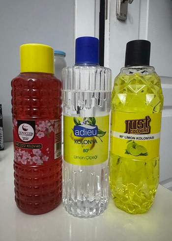 Adieu Limon Kolonyası 80° 3 adet koloya - Görsel 3