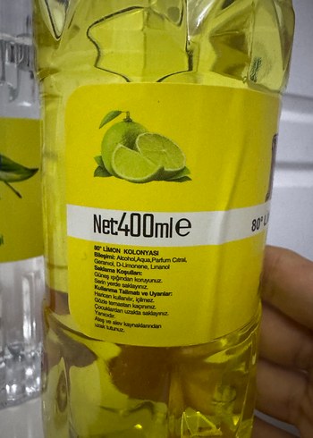 Adieu Limon Kolonyası 80° 3 adet koloya - Görsel 12