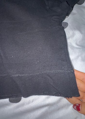 Zara Siyah Kısa Kollu Tişört - Görsel 8