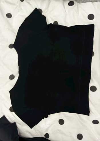 Zara Siyah Kısa Kollu Tişört - Görsel 10