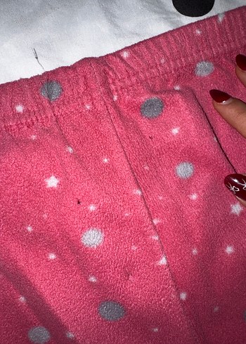 Kız Çocuk Pembe Düğmeli Polar Pijama Takımı - Görsel 14