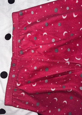 Kız Çocuk Pembe Düğmeli Polar Pijama Takımı - Görsel 12