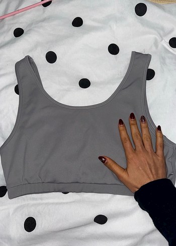 Gri Sporcu Sütyeni Ebru Şallı/Koton - Görsel 10