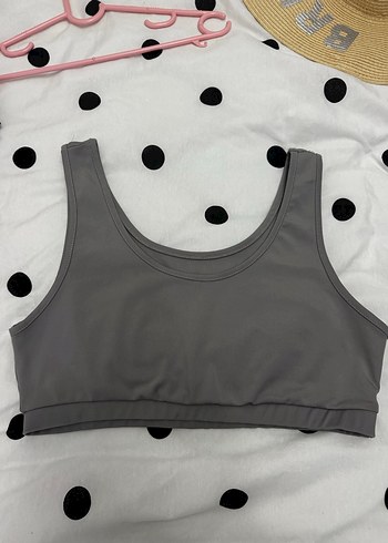 Gri Sporcu Sütyeni Ebru Şallı/Koton - Görsel 2