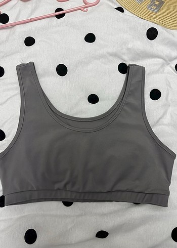 Gri Sporcu Sütyeni Ebru Şallı/Koton - Görsel 4