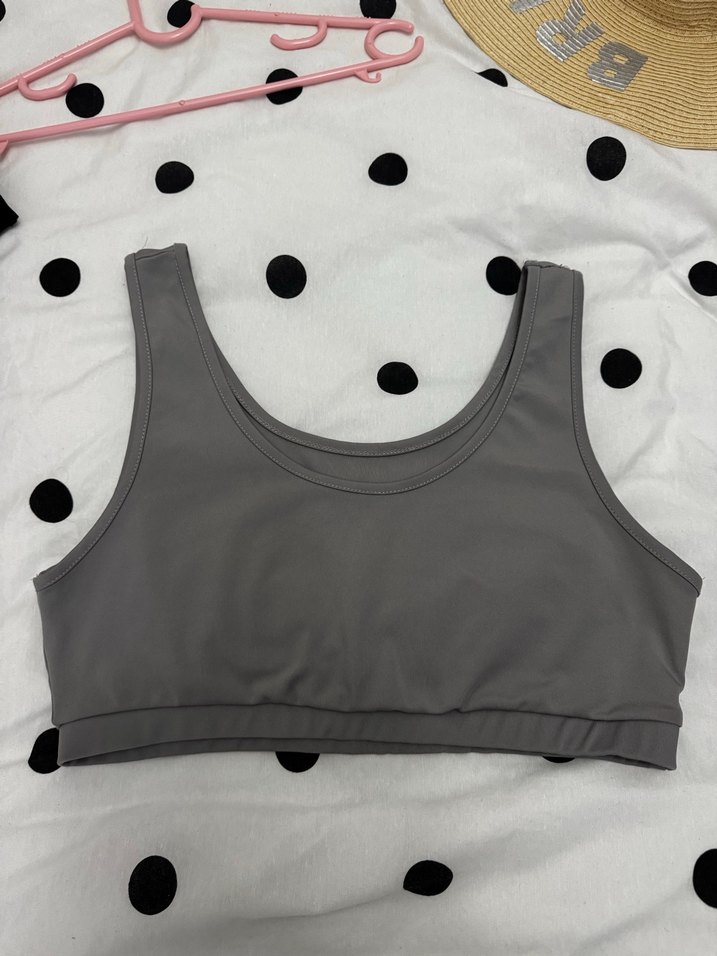 Gri Sporcu Sütyeni Ebru Şallı/Koton - Görsel 2