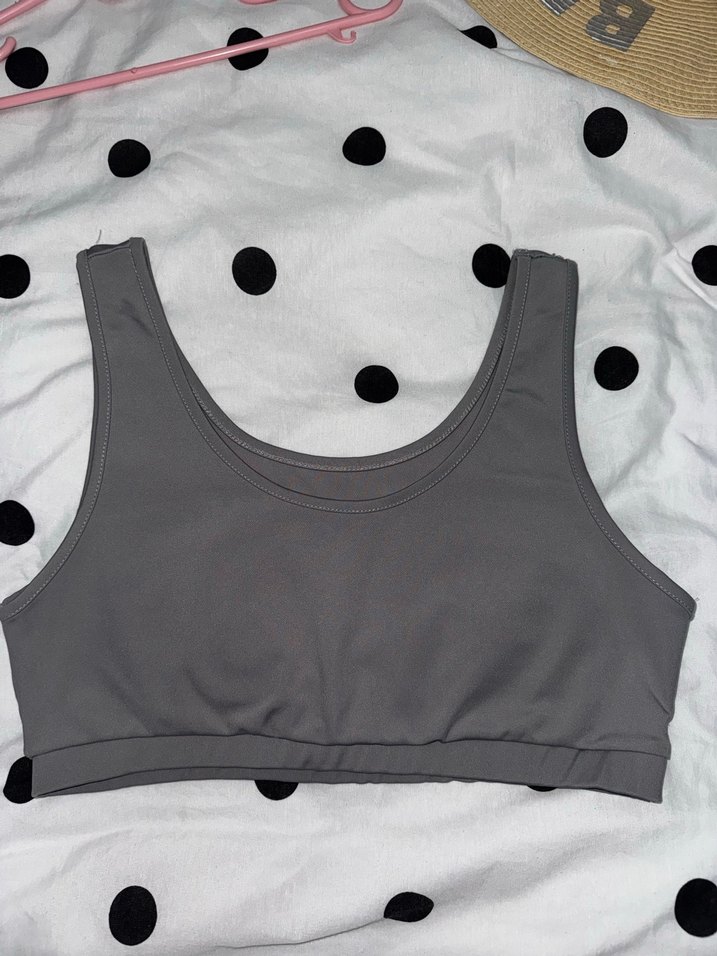 Gri Sporcu Sütyeni Ebru Şallı/Koton - Görsel 3