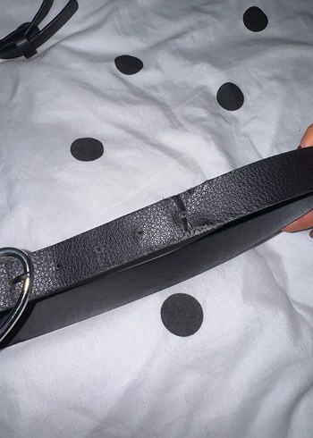 Siyah Deri Tokalı Gotik Kadın Kemer 2 Adet - Görsel 14