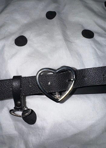 Siyah Deri Tokalı Gotik Kadın Kemer 2 Adet - Görsel 12