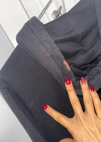 H&M Siyah Fermuarlı Kadın Sweatshirt - Görsel 10