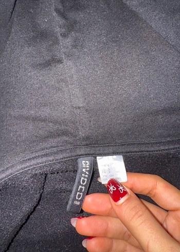 H&M Siyah Fermuarlı Kadın Sweatshirt - Görsel 3