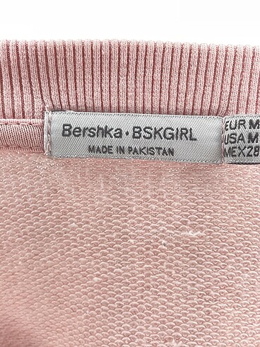 m Beden pembe Renk Bershka Sweatshirt %70 İndirimli.