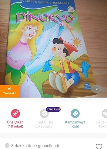 Diğer Pinokyo masal kitabı