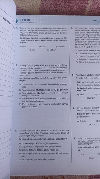 Tyt Türkçe soru bankası